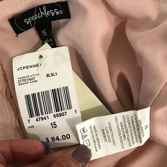 Pink Speechless Apron Dress - Picture 5 of 10